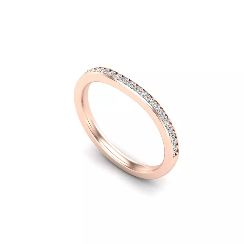 14K Rose Gold Emersyn Pave Band