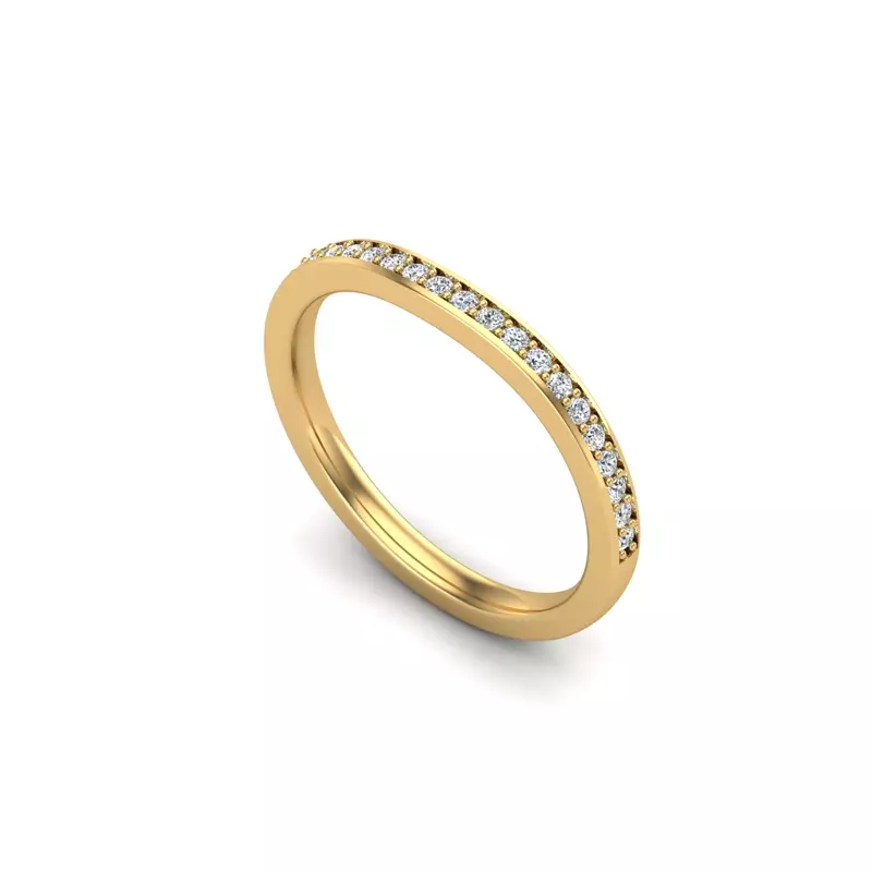 14K Yellow Gold Emersyn Pave Band