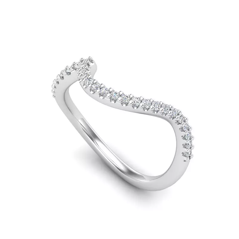 14K White Gold Joanna Pave Band