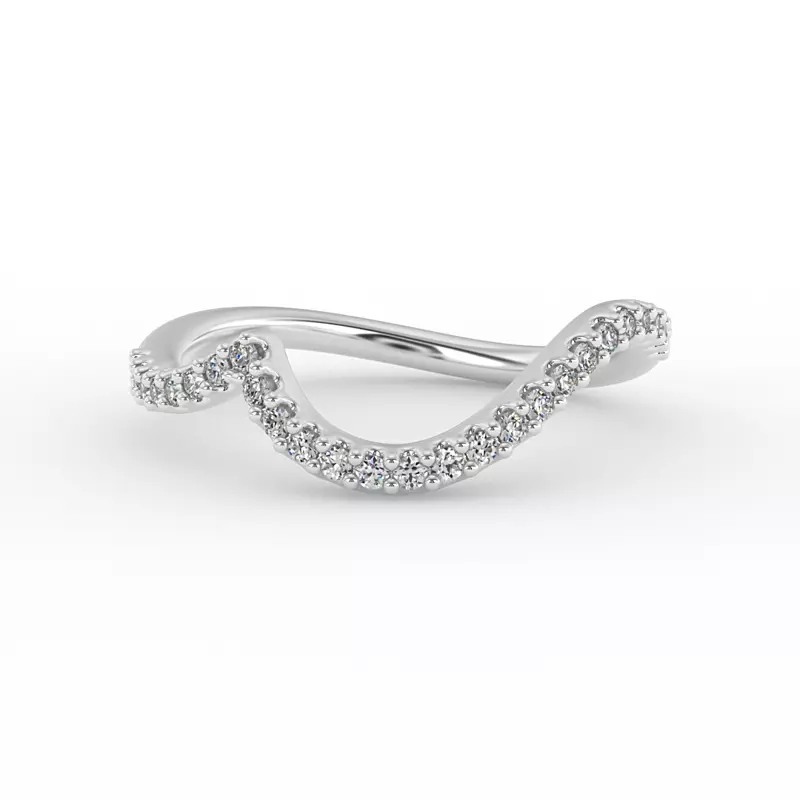 14K White Gold Joanna Pave Band
