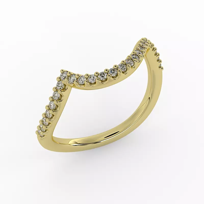 14K Yellow Gold Joanna Pave Band