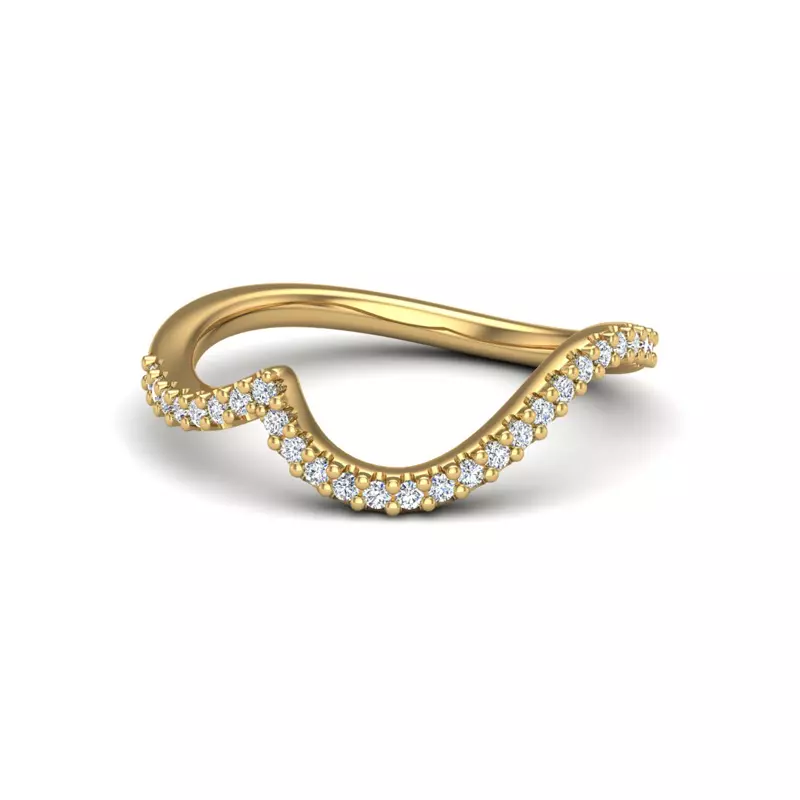 18K Yellow Gold Joanna Pave Band