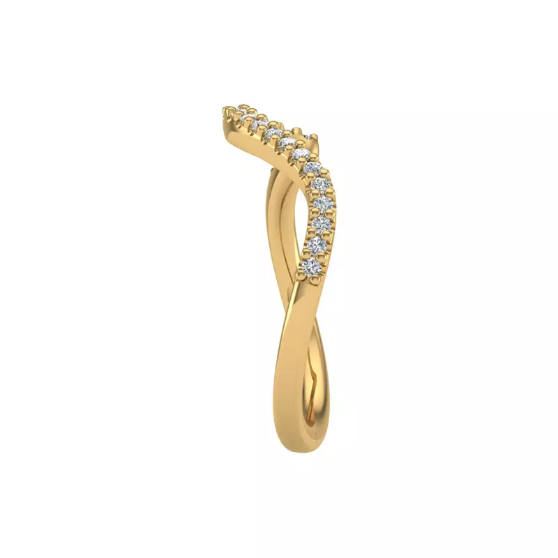 18K Yellow Gold Joanna Pave Band