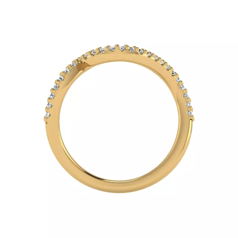 18K Yellow Gold Joanna Pave Band