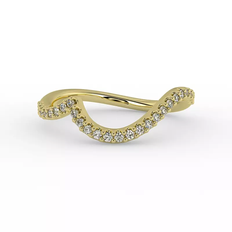 18K Yellow Gold Joanna Pave Band