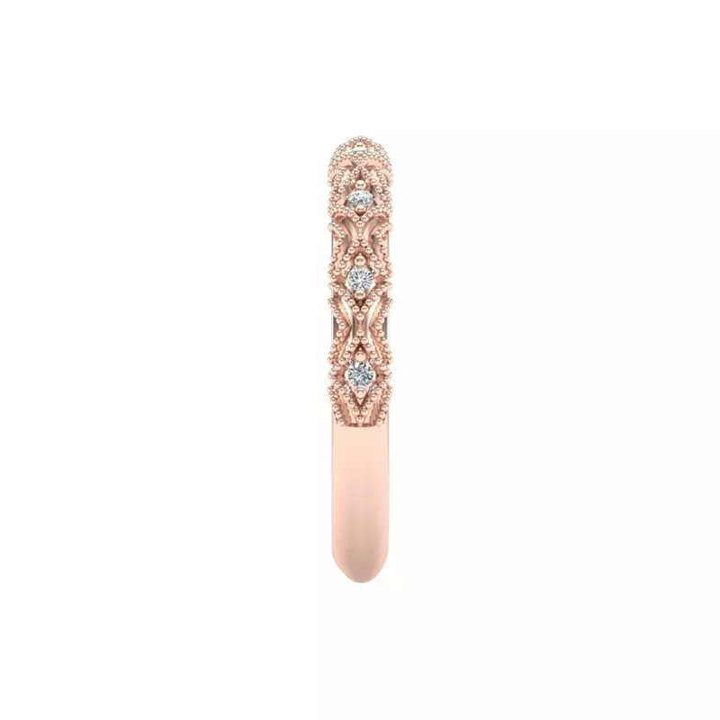 14K Rose Gold Rylie Pave Band