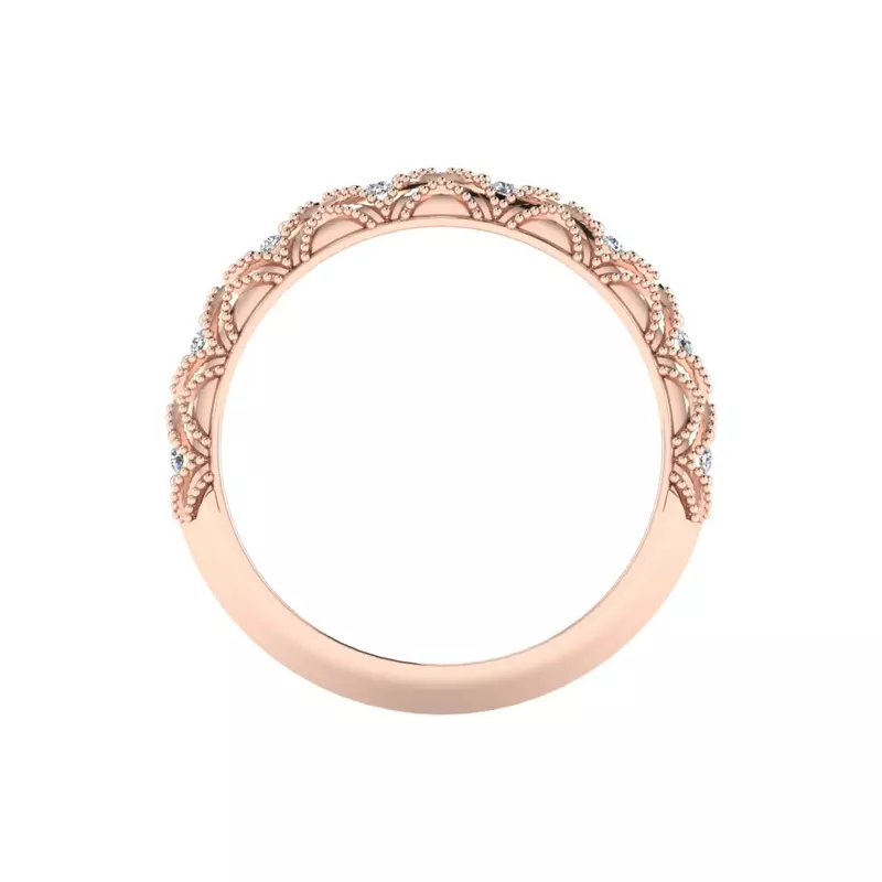 14K Rose Gold Rylie Pave Band