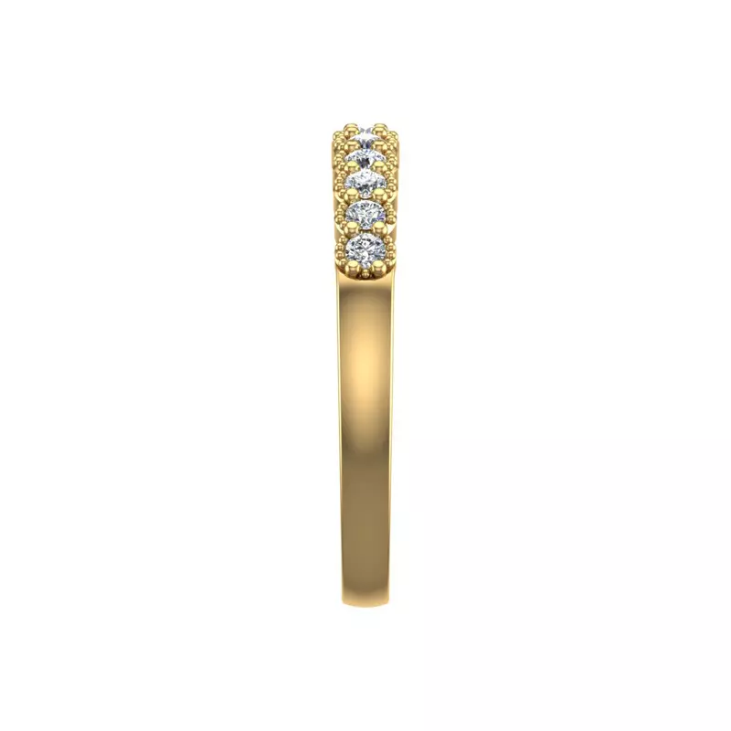18K Yellow Gold Vivienne Pave Band
