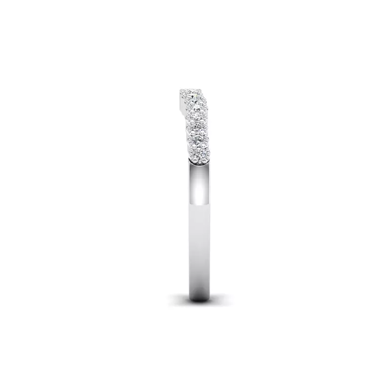 14K White Gold Dakota Pave Band