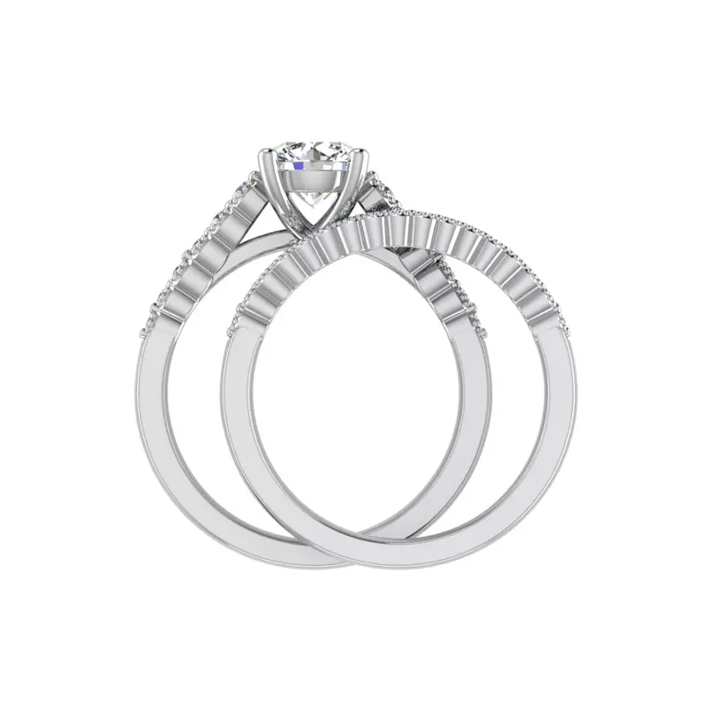 14K White Gold Dakota Pave Band