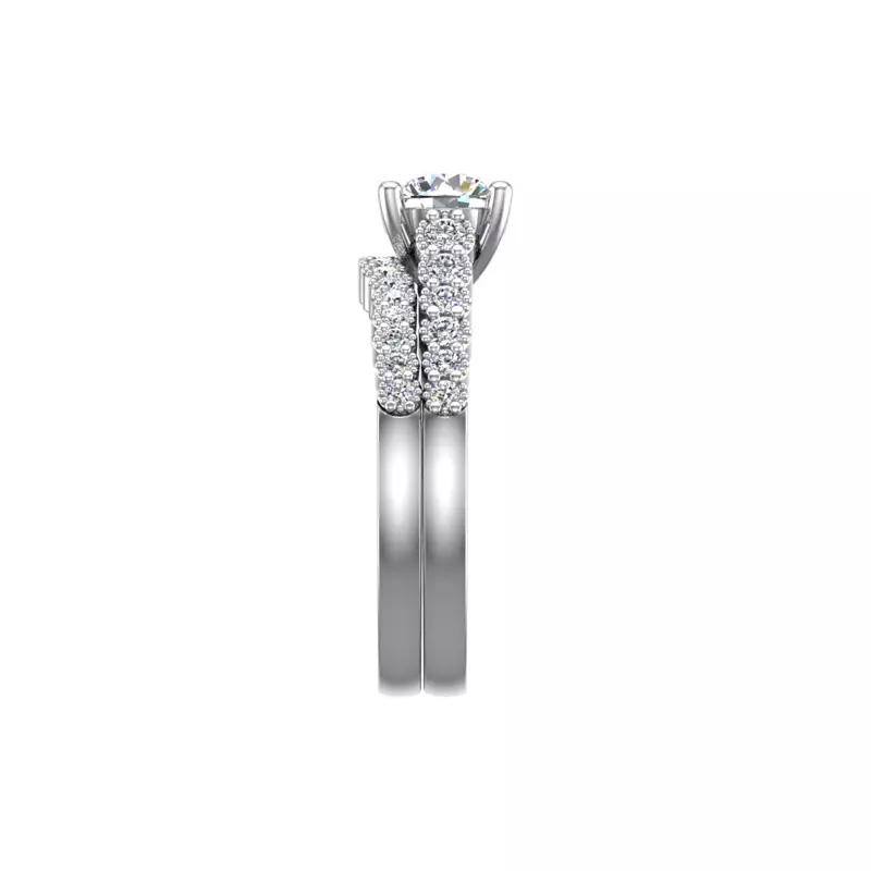 14K White Gold Dakota Pave Band