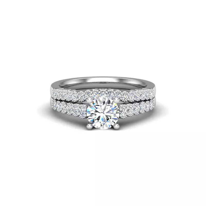 14K White Gold Dakota Pave Band