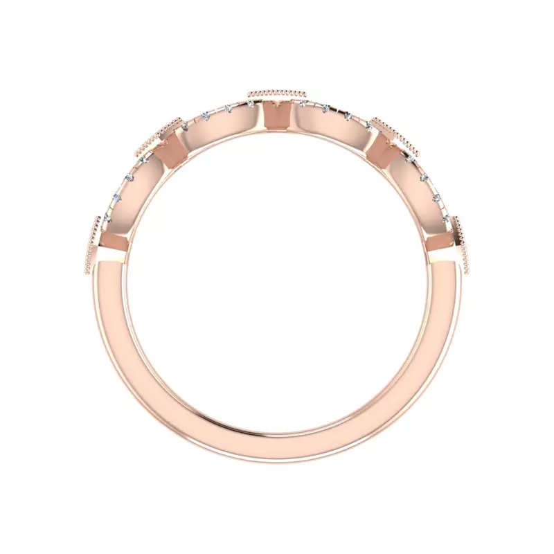 14K Rose Gold Brooklynn Pave Band