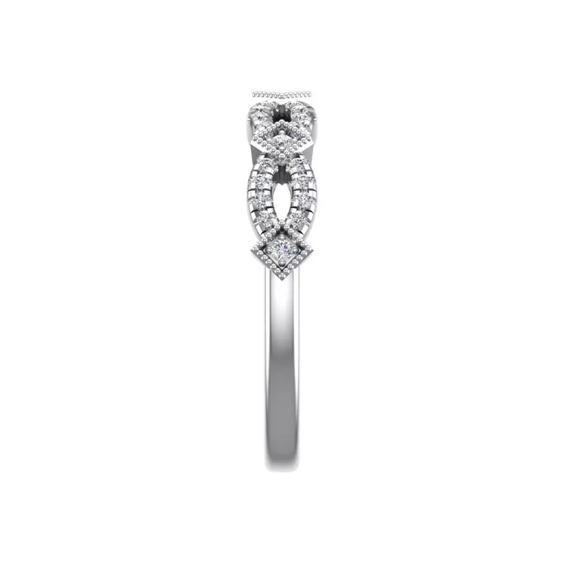 14K White Gold Brooklynn Pave Band