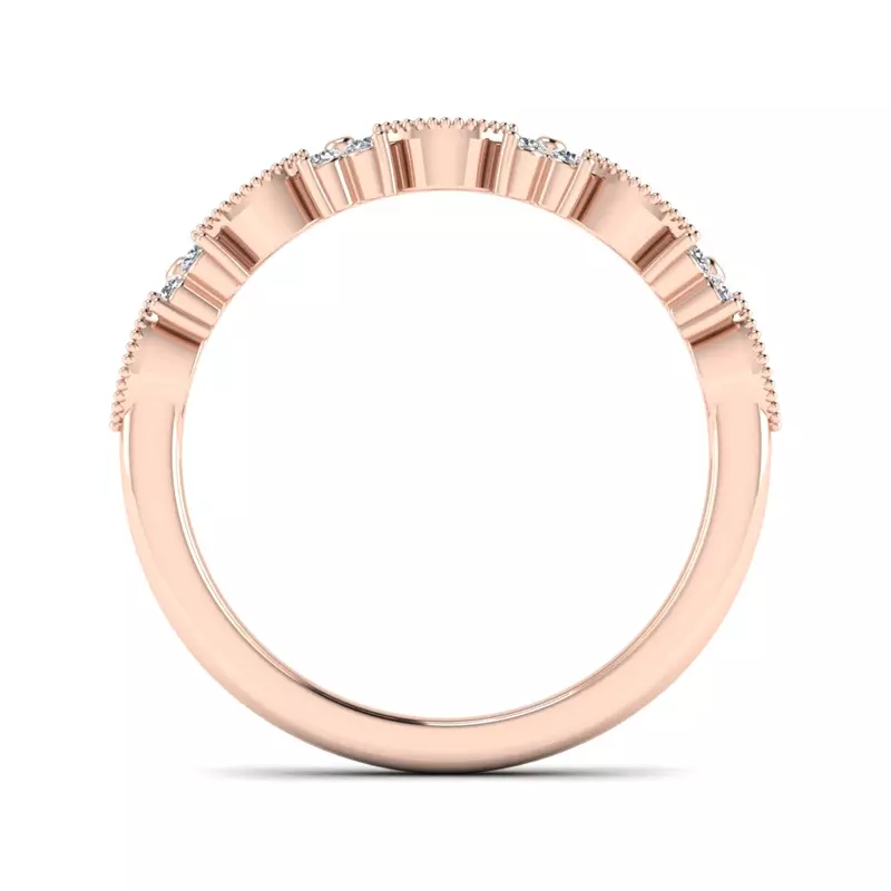 14K Rose Gold Evangeline Pave Band