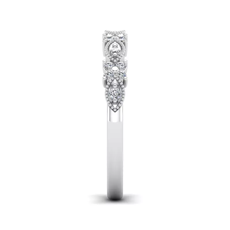 14K White Gold Evangeline Pave Band