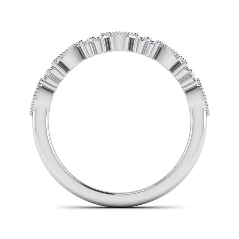 14K White Gold Evangeline Pave Band