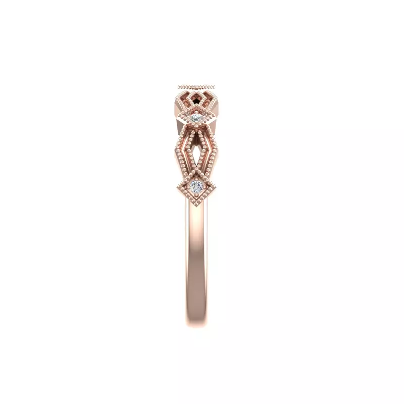 14K Rose Gold Camille Pave Band
