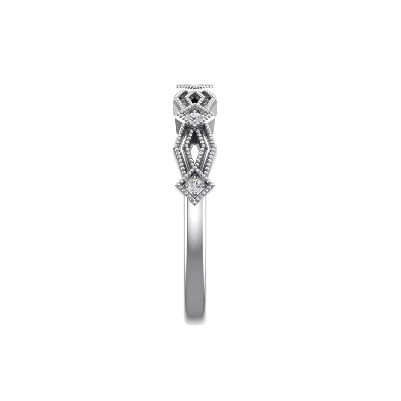 14K White Gold Camille Pave Band