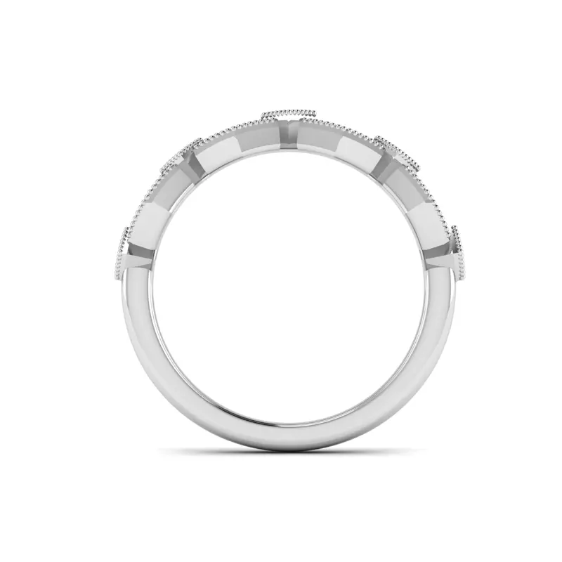 14K White Gold Camille Pave Band
