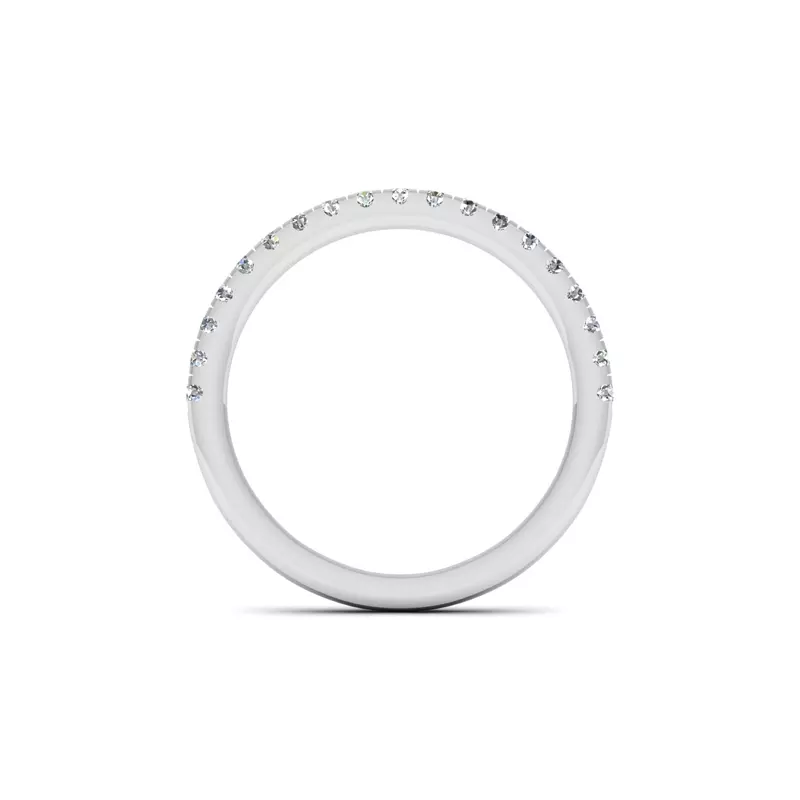 14K White Gold Reign Pave Band