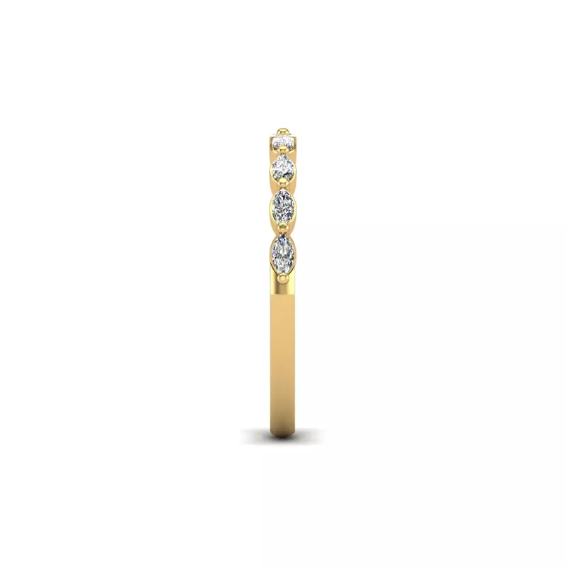 14K Yellow Gold Nicole Pave Band