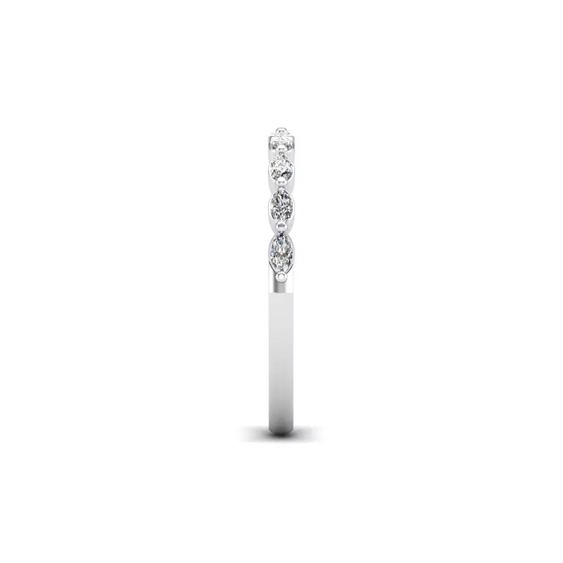 18K White Gold Nicole Pave Band
