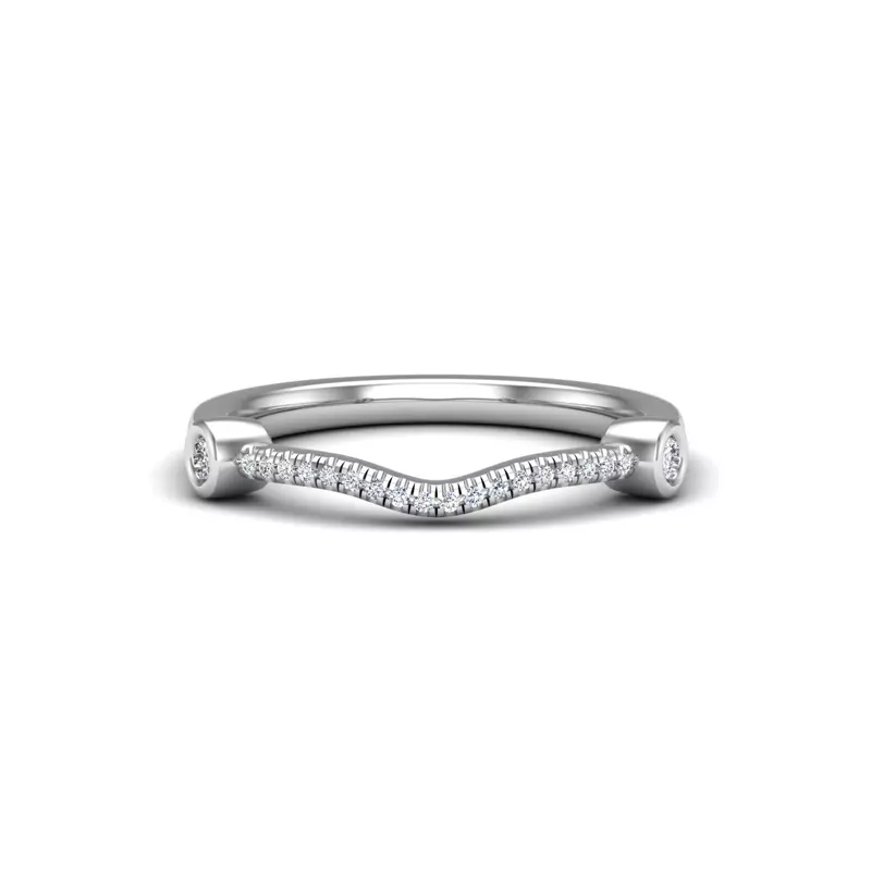 Platinum Catherine Pave Band