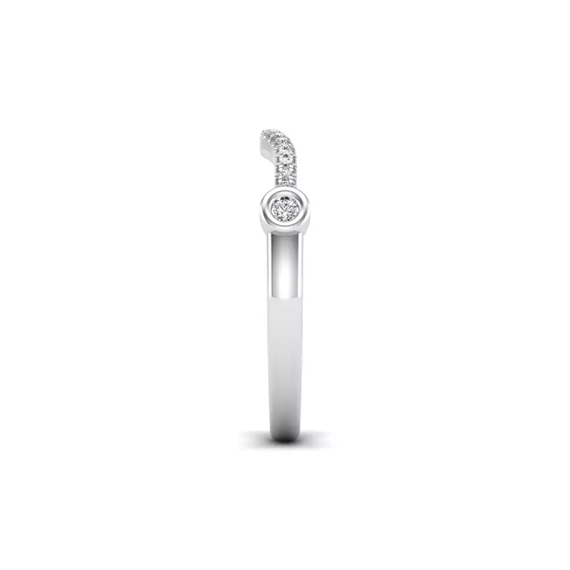 Platinum Catherine Pave Band
