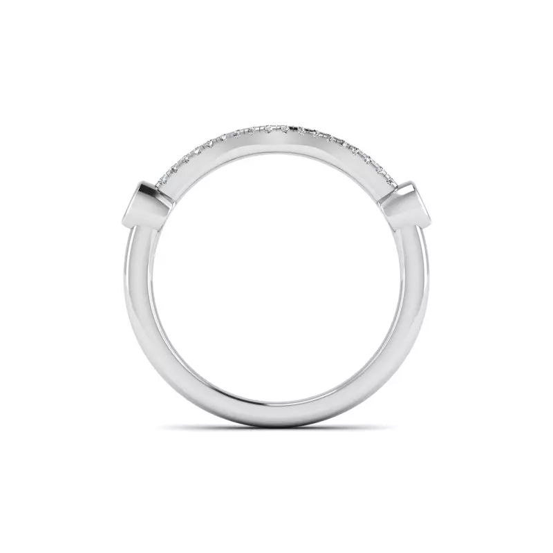 Platinum Catherine Pave Band