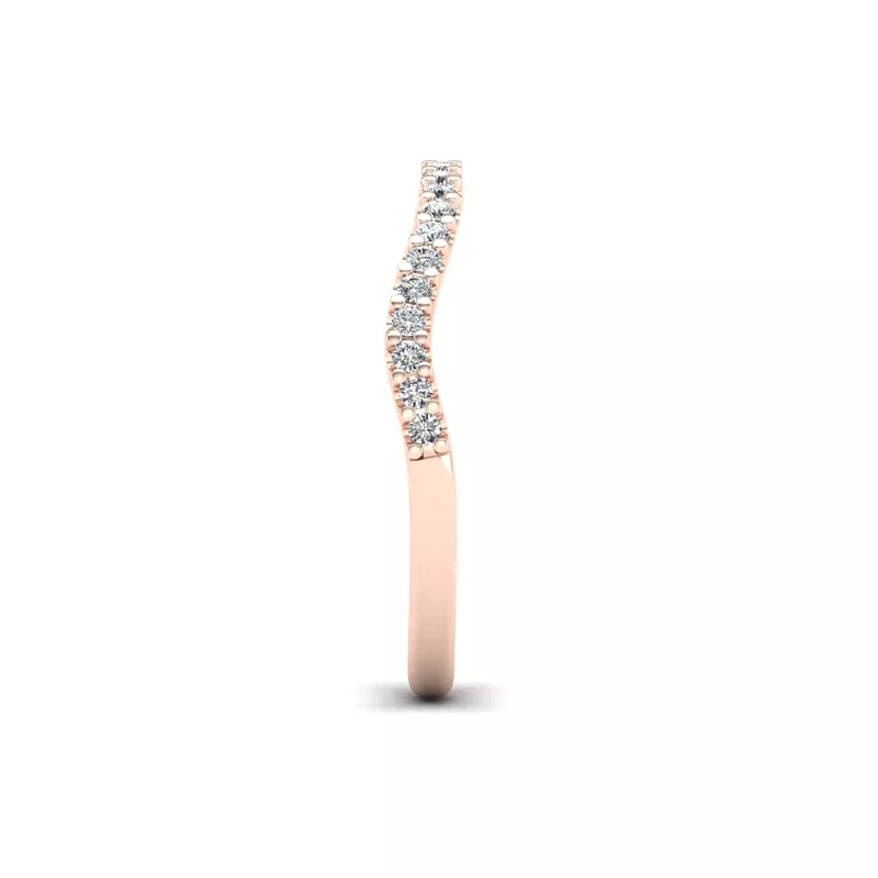 14K Rose Gold Laura Pave Band