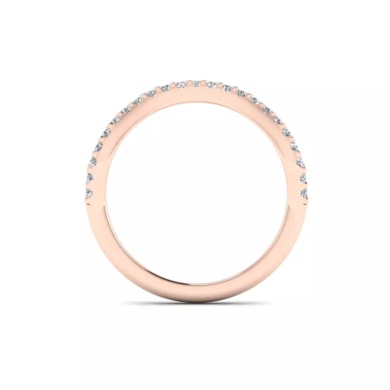14K Rose Gold Laura Pave Band