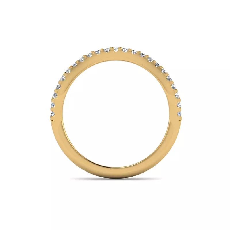 14K Yellow Gold Laura Pave Band