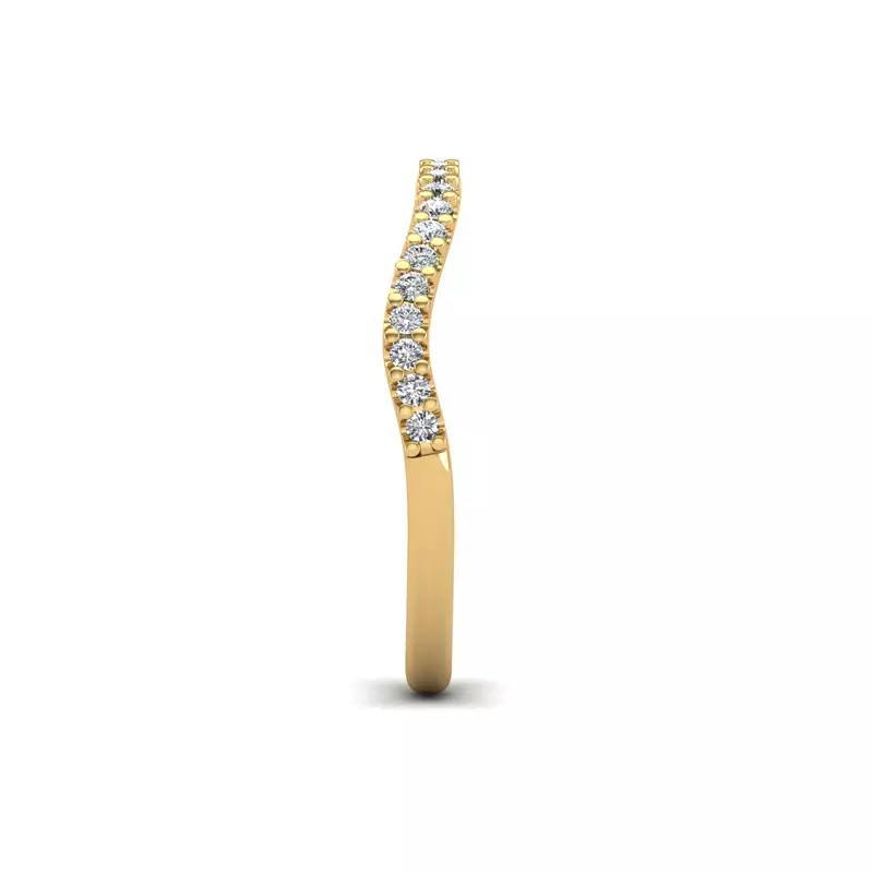 18K Yellow Gold Laura Pave Band