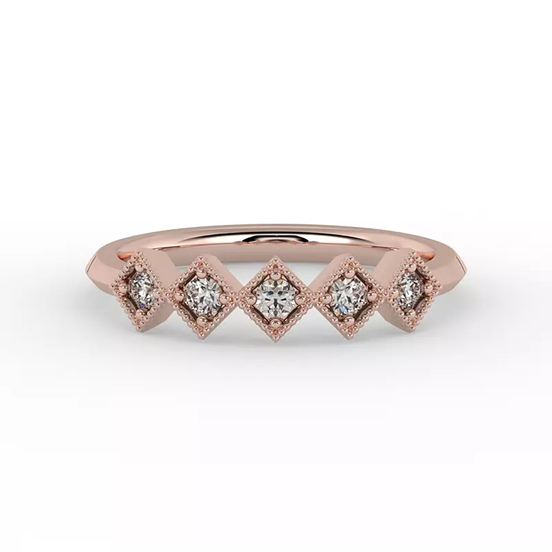 14K Rose Gold Jocelyn Pave Band