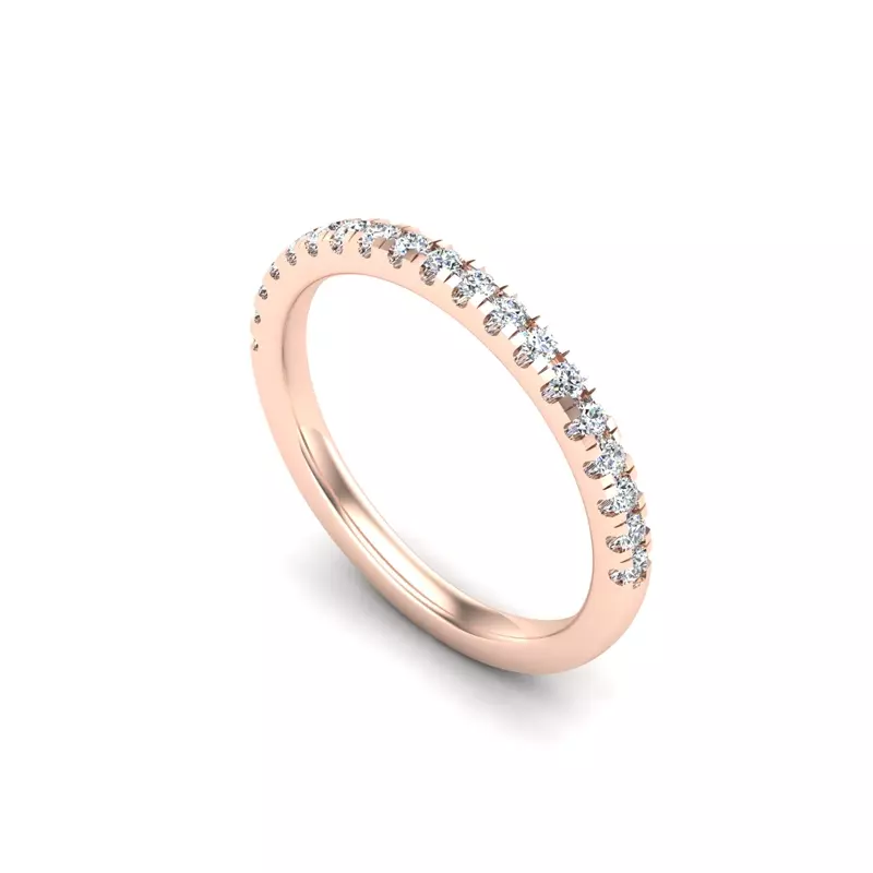 14K Rose Gold Julianna Pave Band