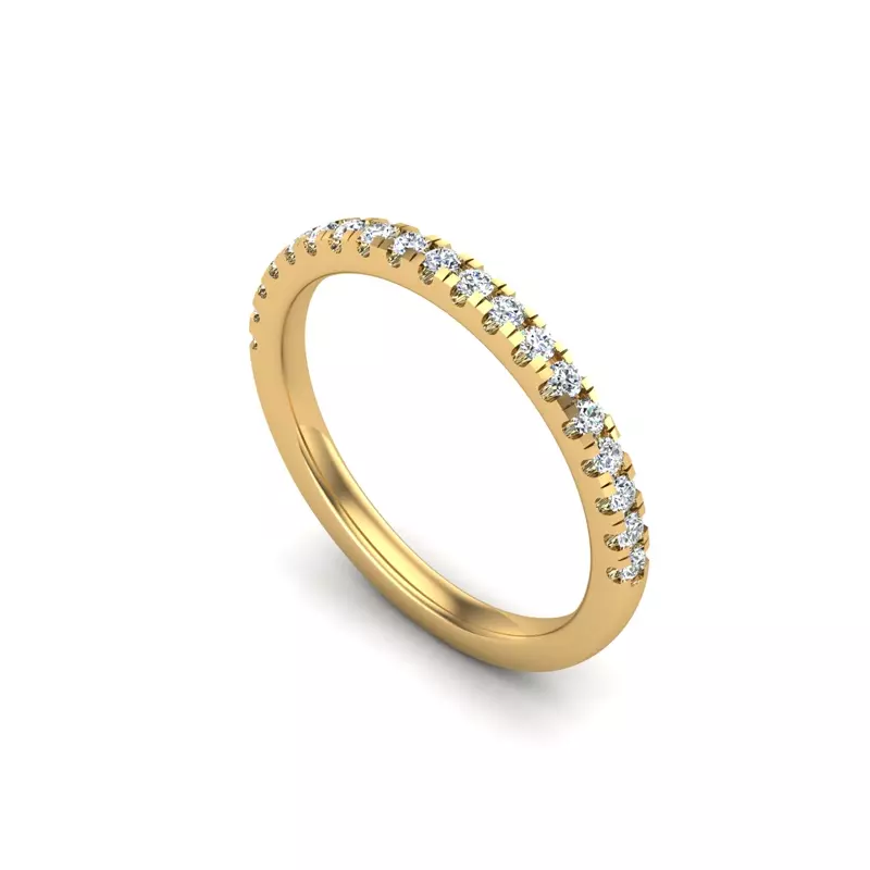 18K Yellow Gold Julianna Pave Band