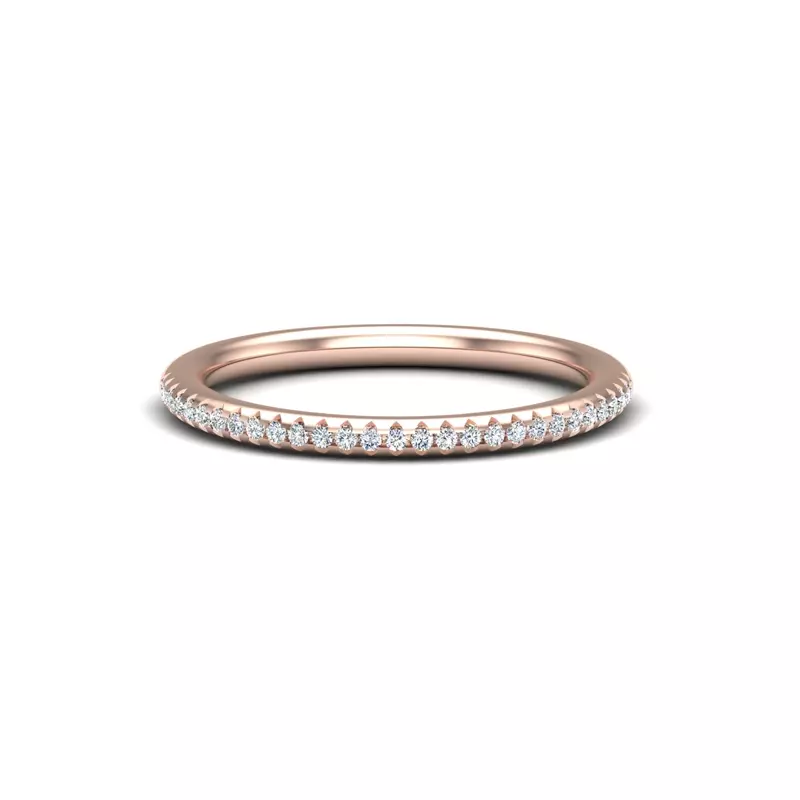 14K Rose Gold Adelynn Pave Band