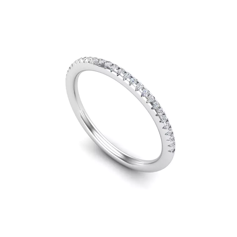 14K White Gold Adelynn Pave Band