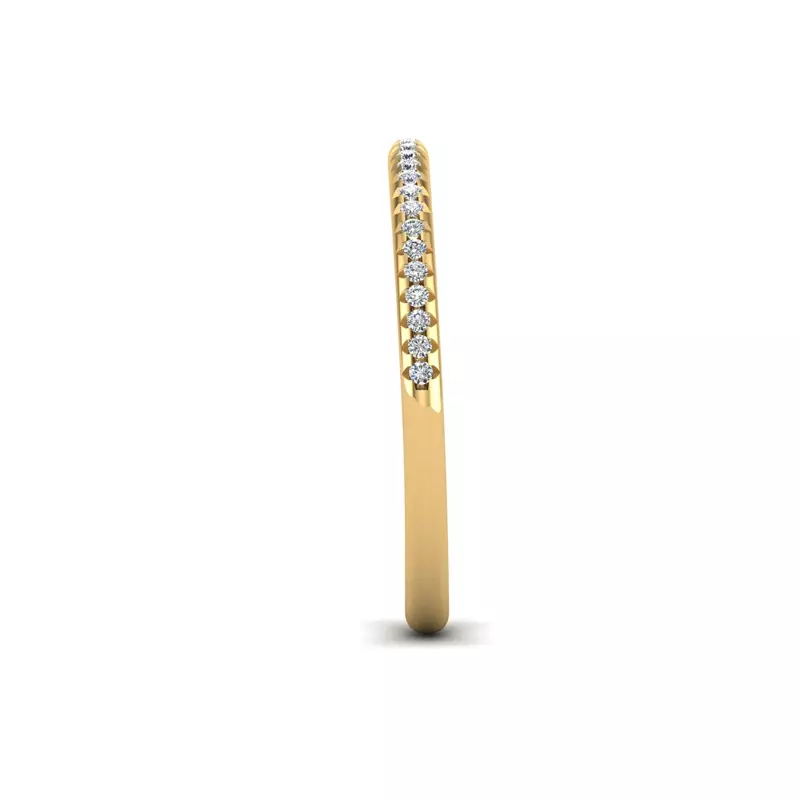 14K Yellow Gold Adelynn Pave Band