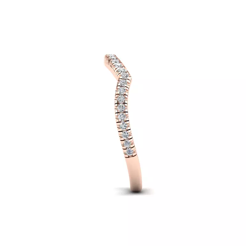 14K Rose Gold Lena Pave Band