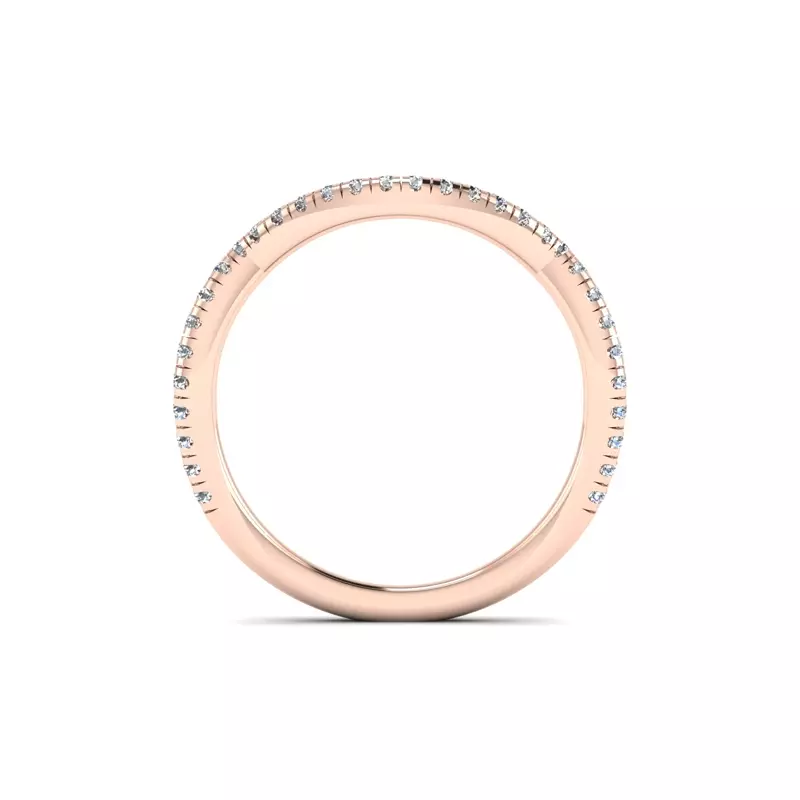 14K Rose Gold Lena Pave Band