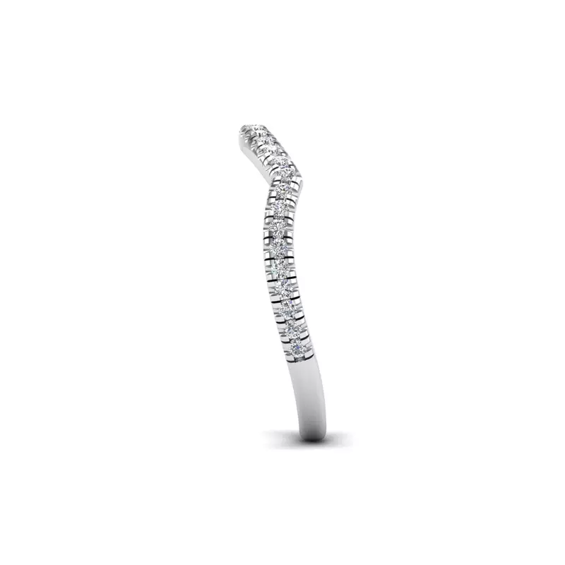18K White Gold Lena Pave Band