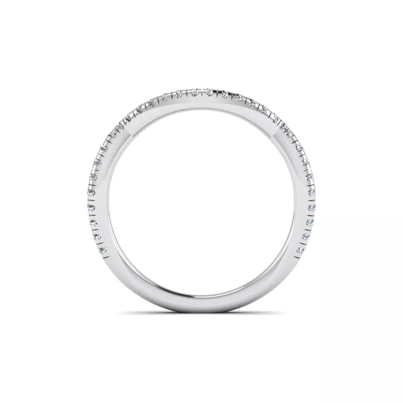 18K White Gold Lena Pave Band