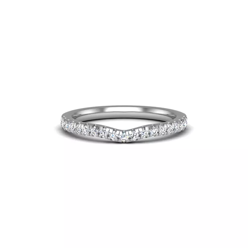 14K White Gold Callie Pave Band