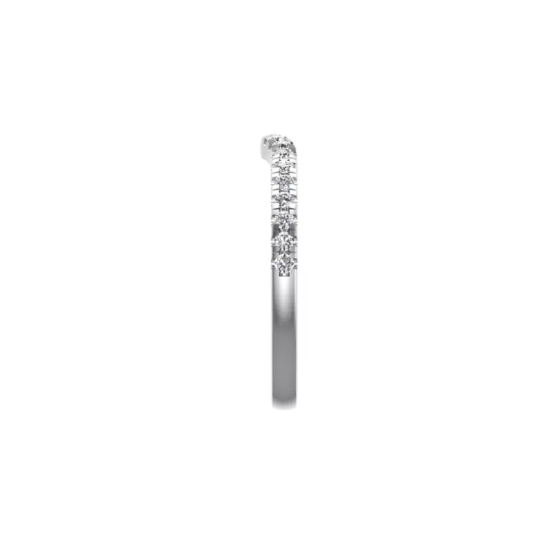14K White Gold Callie Pave Band