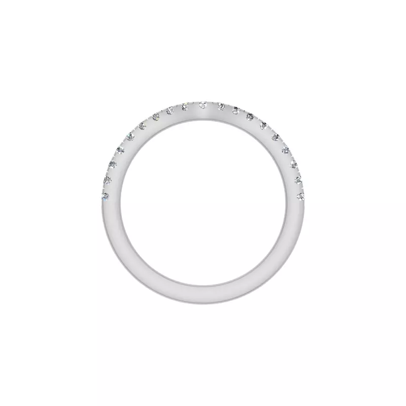 14K White Gold Callie Pave Band