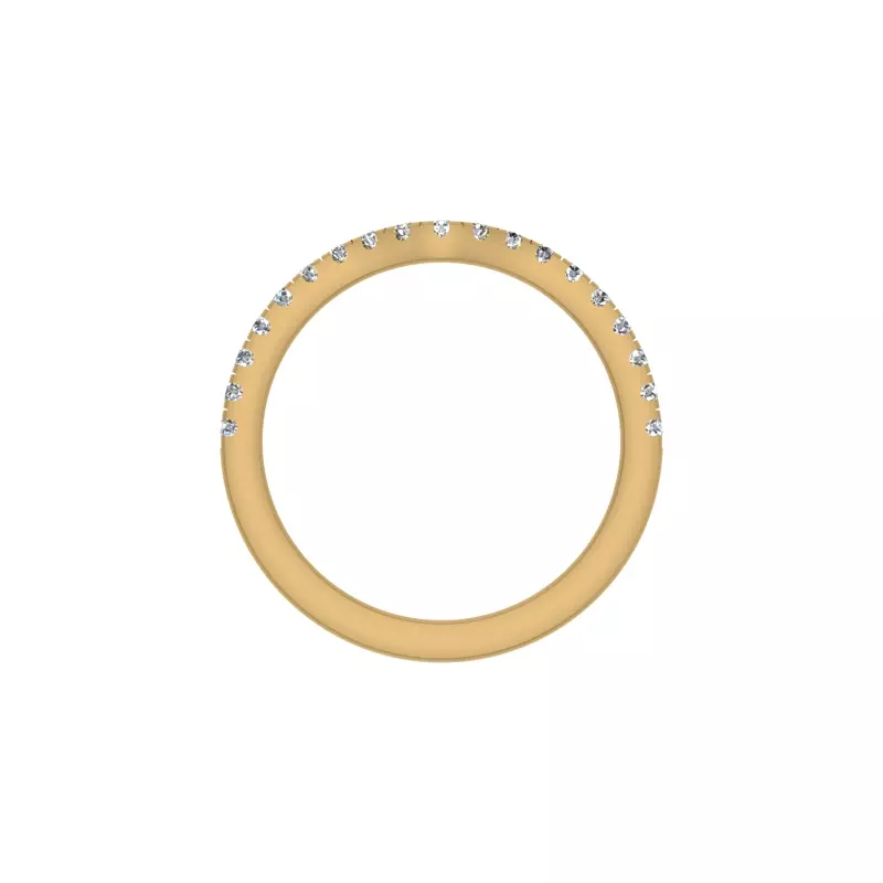 14K Yellow Gold Callie Pave Band