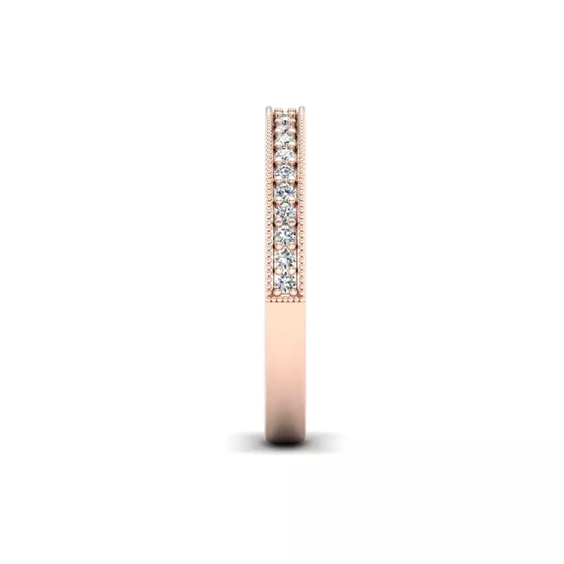 14K Rose Gold Brinley Pave Band