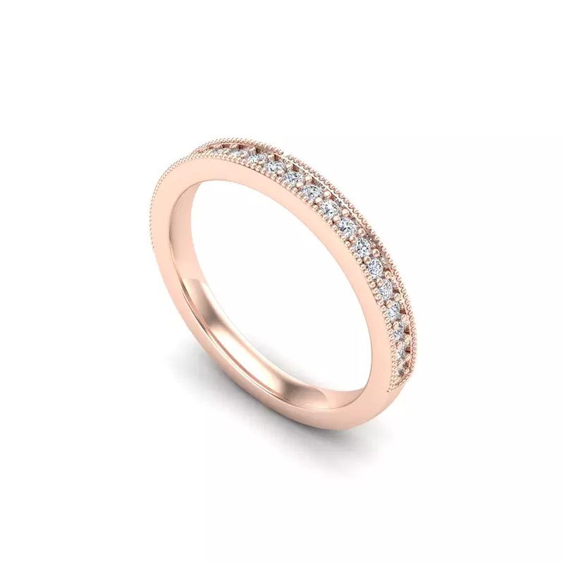 14K Rose Gold Brinley Pave Band